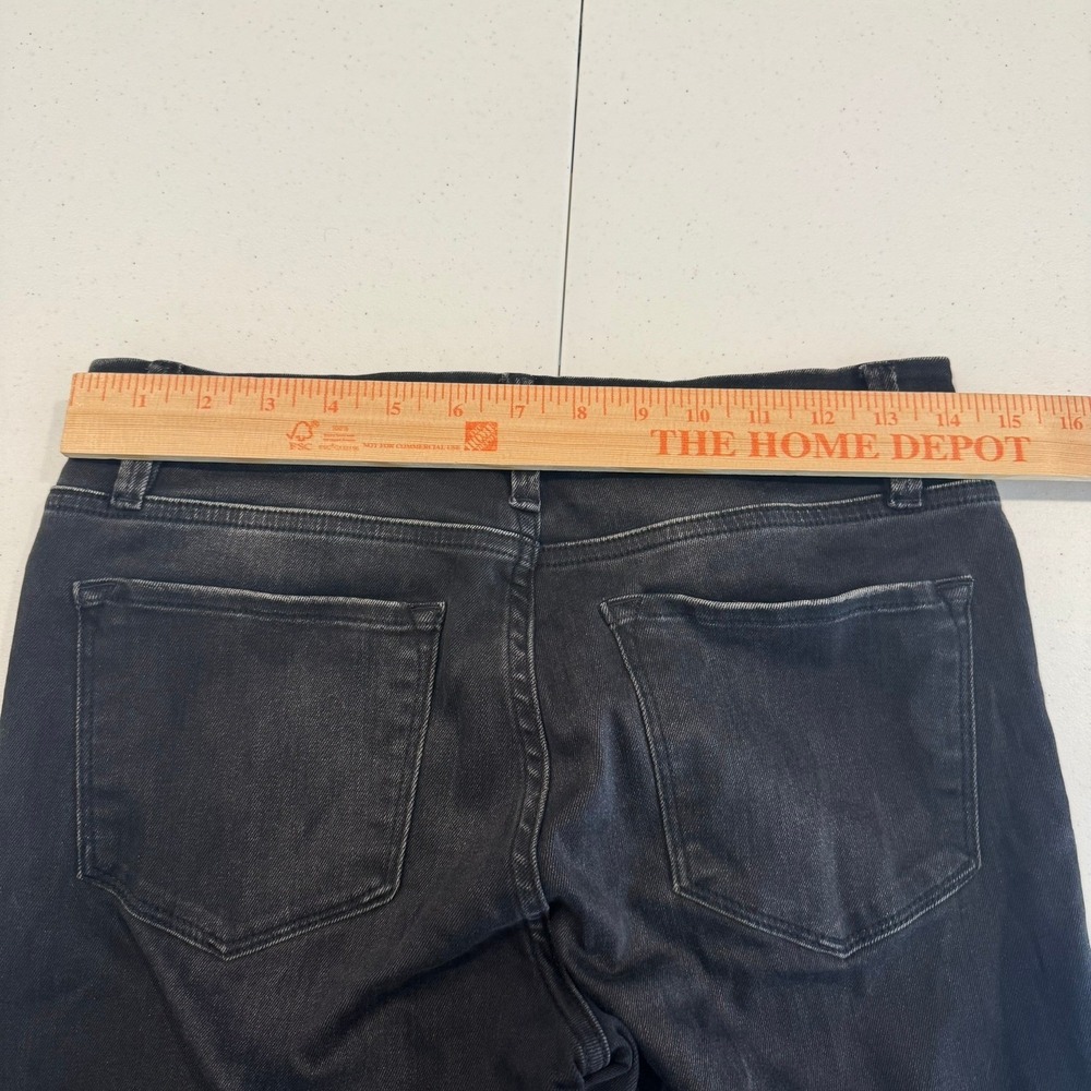 FRAME Le Crop Mini Boot Jeans Womens 27 Dark Wash Denim Cropped Flare Pants - Picture 8 of 11